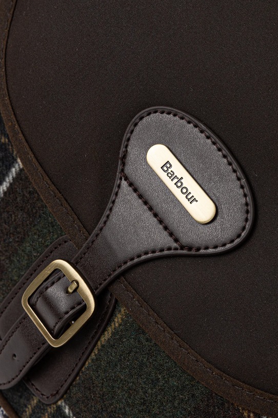 Barbour torebka z dodatkiem wełny zielony LBA0479
