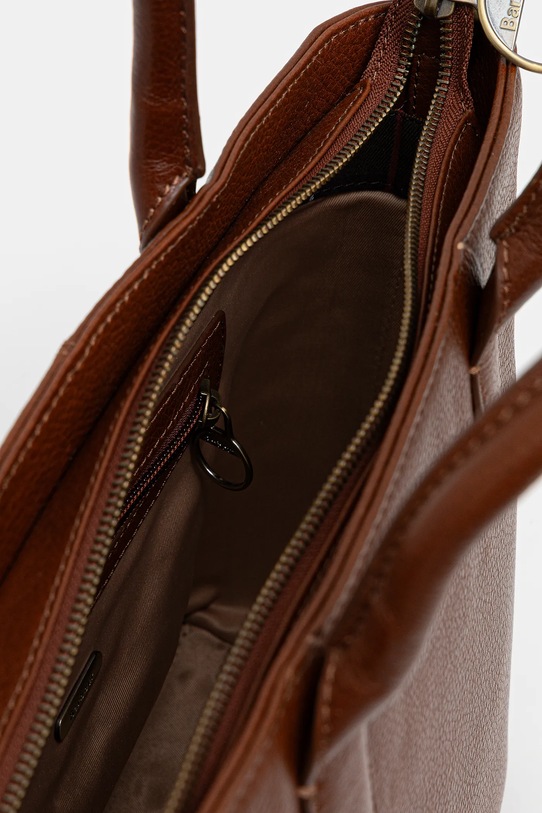 Barbour torebka skórzana LBA0489 brązowy
