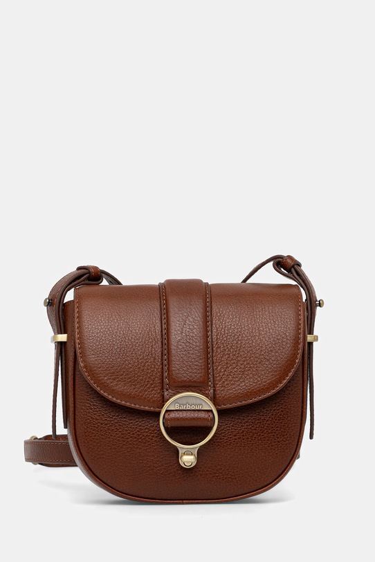 Barbour torebka skórzana skóra licowa brązowy LBA0490
