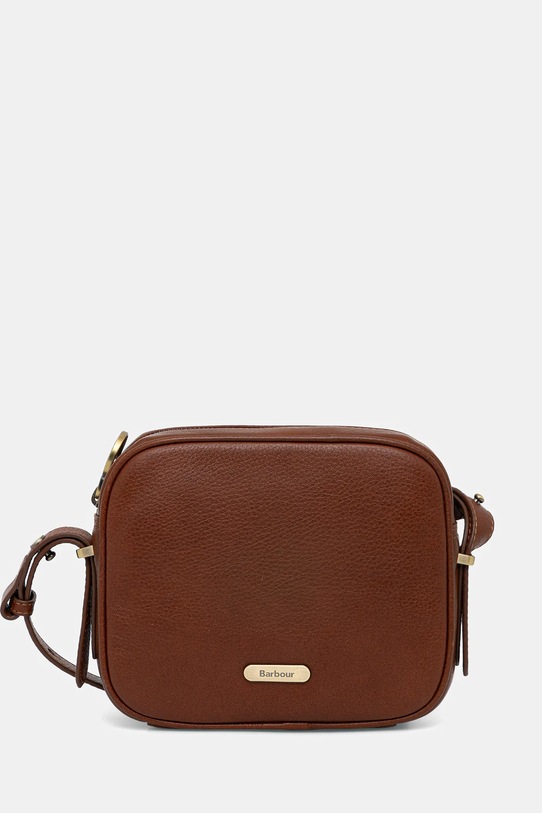Barbour torebka skórzana skóra licowa brązowy LBA0492