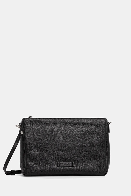 Kožená kabelka Gianni Chiarini NORA POUCH usňová koža čierna BS.10225.GRN