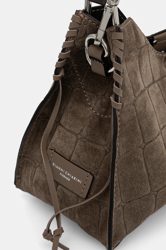 Gianni Chiarini geantă de mână din piele întoarsă AURORA maro BS.11845.CM