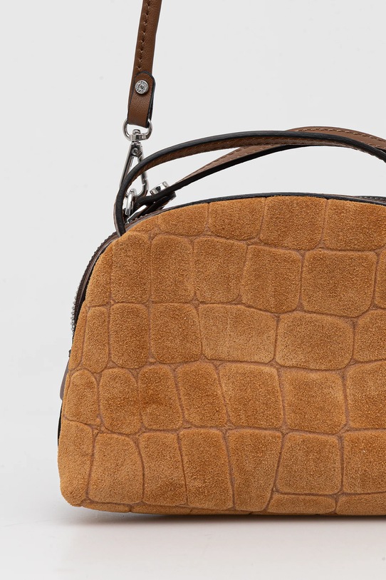 Accesorii Gianni Chiarini geantă de mână din piele întoarsă ALIFA BS.8255.CMCOCCO maro