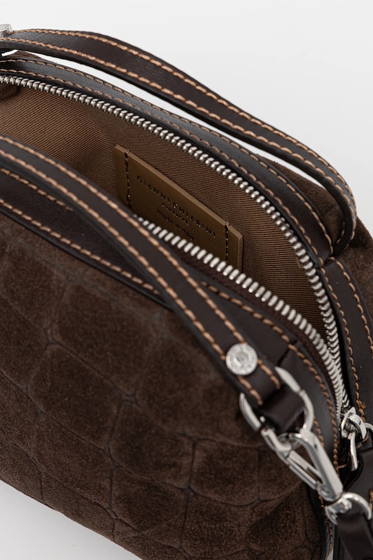 Gianni Chiarini geantă de mână din piele întoarsă ALIFA BS.8255.CMCOCCO maro
