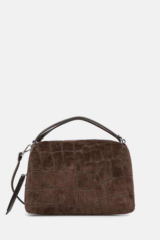 Gianni Chiarini torebka zamszowa ALIFA nie mieści A4 brązowy BS.8258.CMCOCCO