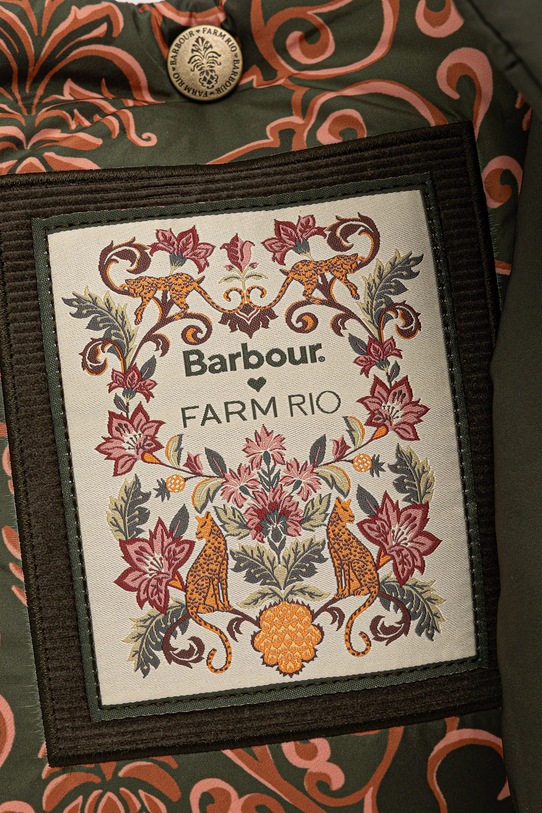 Akcesoria Barbour torebka x Farm Rio LBA0477 zielony