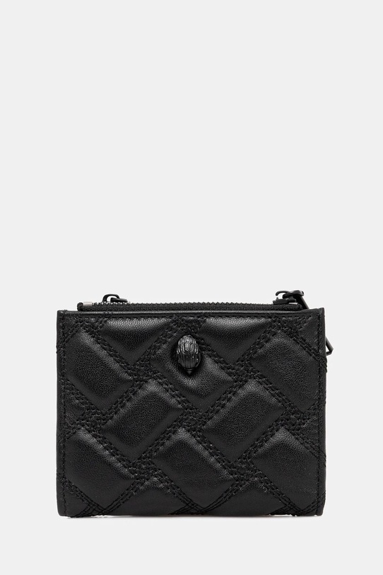 Kurt Geiger London portfel skórzany MINI PURSE KENSINGTON skóra licowa czarny 648500109
