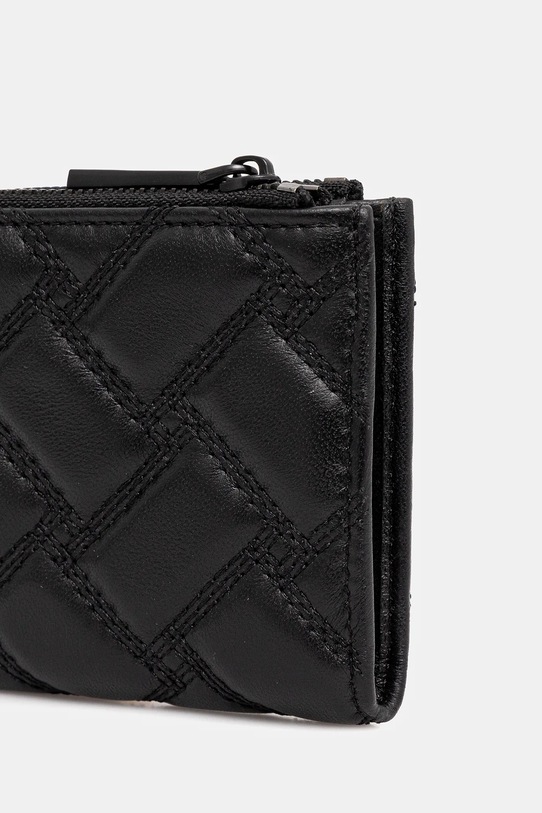 Kurt Geiger London portfel skórzany MINI PURSE KENSINGTON 648500109 czarny AW25