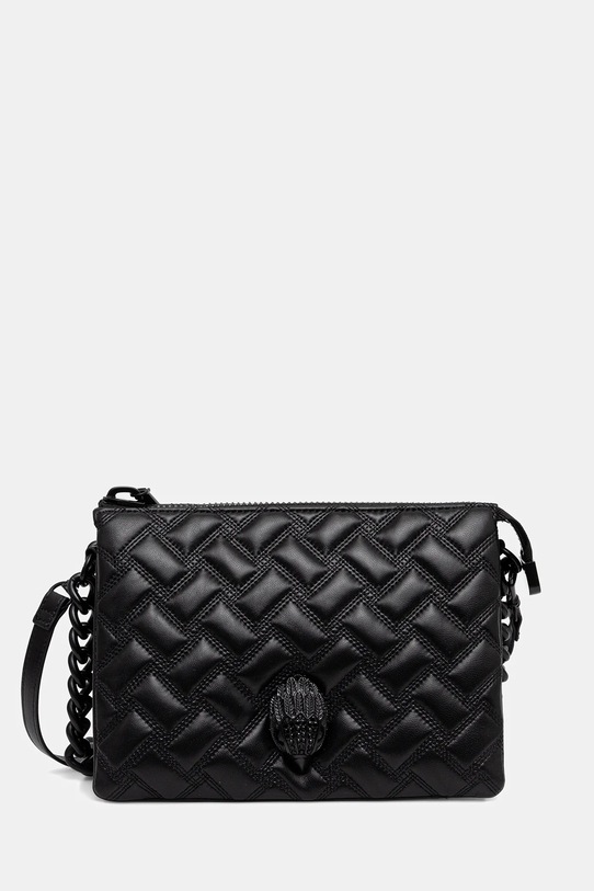 Kurt Geiger London torebka skórzana KENSINGTON skóra licowa czarny 5013100109