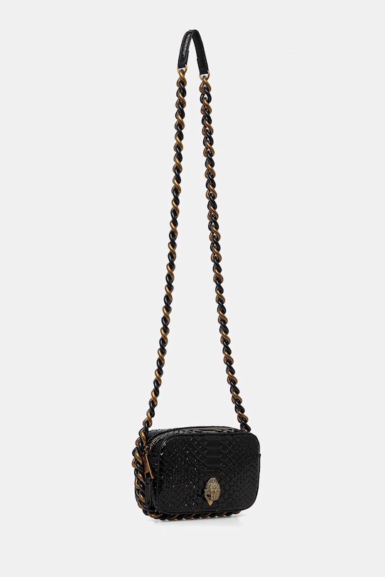 Kurt Geiger London torebka skórzana KENSINGTON 9321100719 czarny AW25