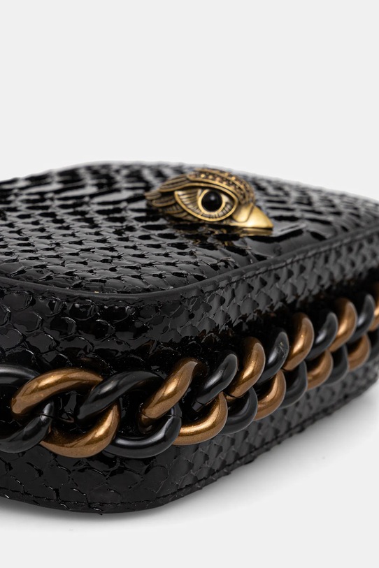 Kurt Geiger London torebka skórzana KENSINGTON czarny 9321100719