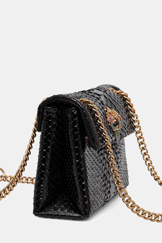 Kurt Geiger London torebka skórzana KENSINGTON 4372400719 czarny AW25