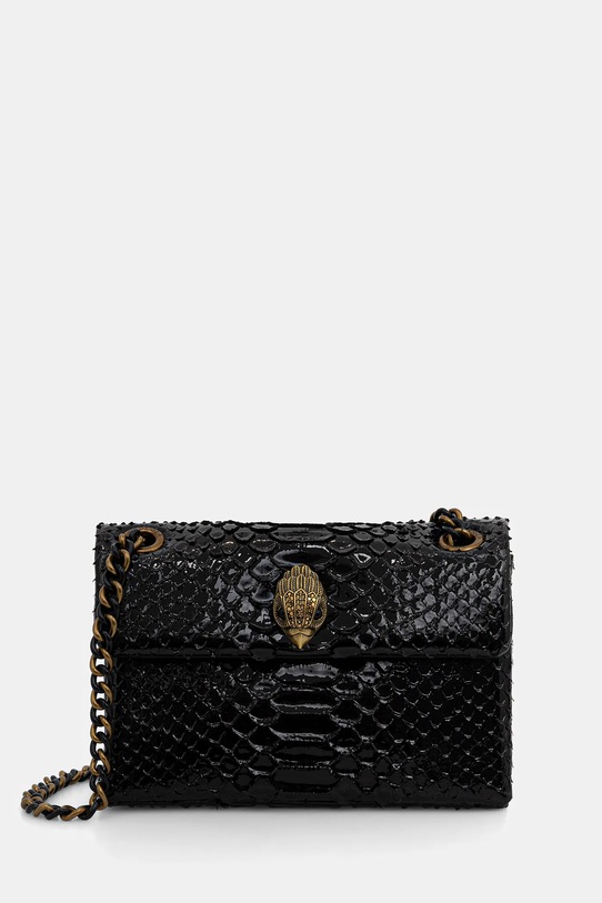 Kurt Geiger London torebka skórzana MINI KENSINGTON nie mieści A4 czarny 5017300719