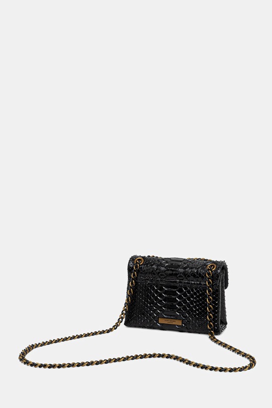 Akcesoria Kurt Geiger London torebka skórzana MINI KENSINGTON 5017300719 czarny