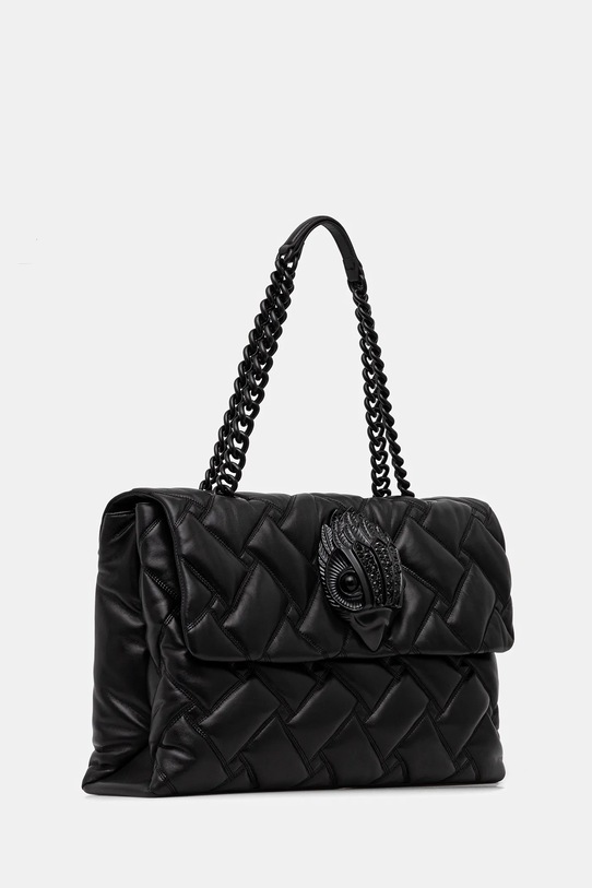 Kurt Geiger London torebka skórzana KENSINGTON 5031500109 czarny AW25