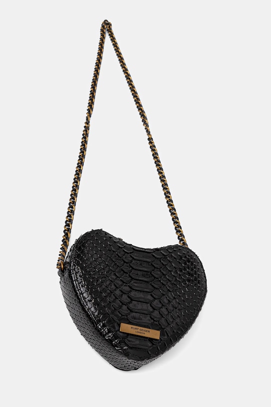 Akcesoria Kurt Geiger London torebka skórzana KENSINGTON 4027100719 czarny