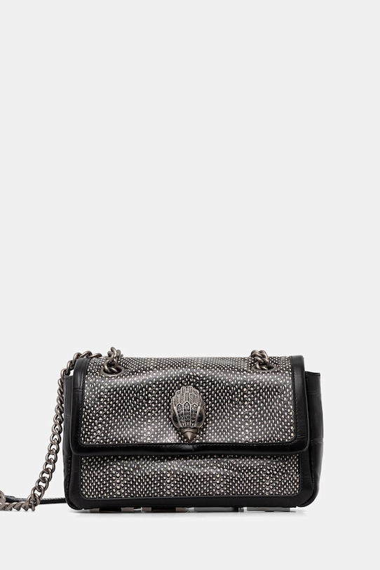 Kurt Geiger London geantă de piele KENSINGTON nu incape in A4 negru 5019001189