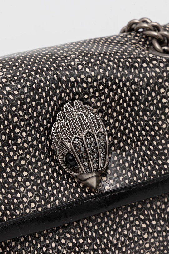 Kožená kabelka Kurt Geiger London KENSINGTON čierna 5019001189
