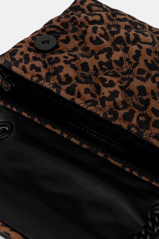 Kurt Geiger London torebka zamszowa MINI KENSINGTON 5017339289 brązowy