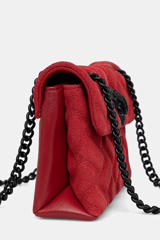 Kožená kabelka Kurt Geiger London MINI KENSINGTON 5017350219 červená AW25