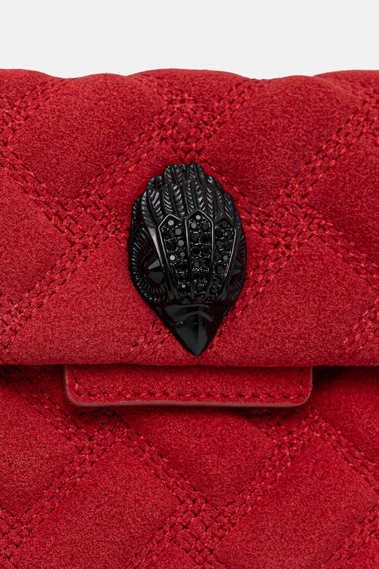 Kožená kabelka Kurt Geiger London MINI KENSINGTON červená 5017350219