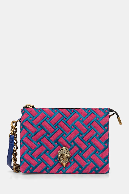 Kurt Geiger London poșetă de piele KENSINGTON nu incape in A4 roz 5013557219