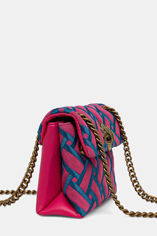 Kurt Geiger London torebka skórzana MINI KENSINGTON 5017657219 różowy AW25