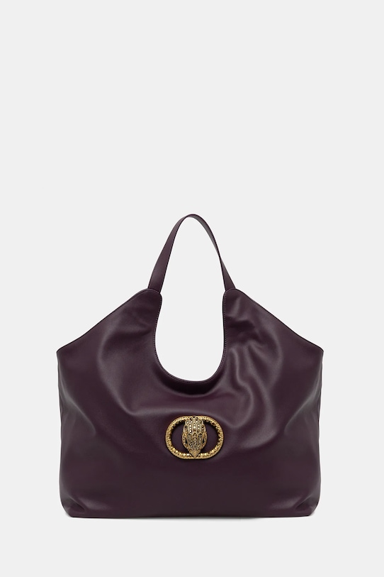 Kurt Geiger London torebka skórzana CHELSEA skóra licowa fioletowy 4978890109