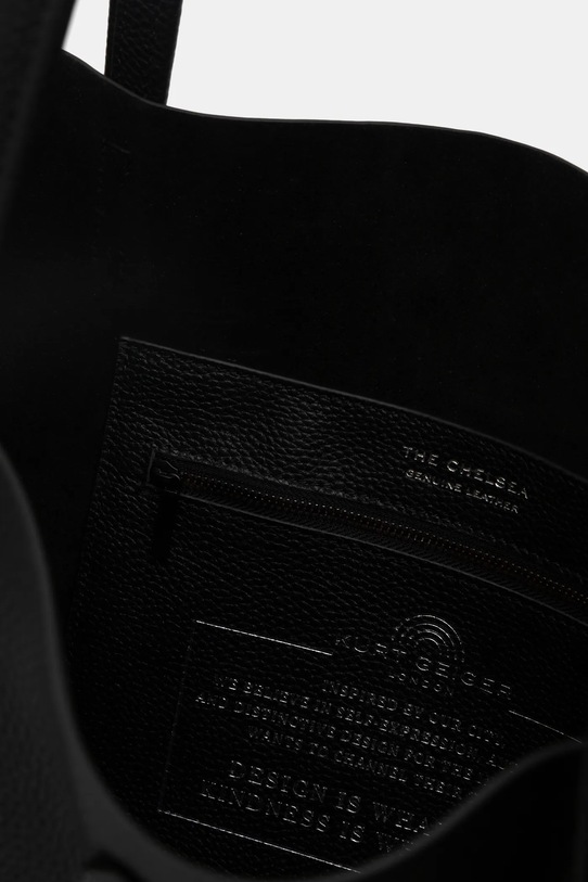 Kurt Geiger London torebka skórzana CHELSEA 5075500109 czarny