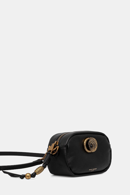 Kurt Geiger London torebka skórzana CHELSEA 4984800109 czarny AW25