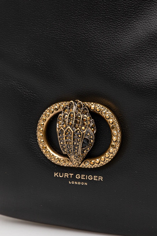Kožená kabelka Kurt Geiger London CHELSEA černá 4978900109