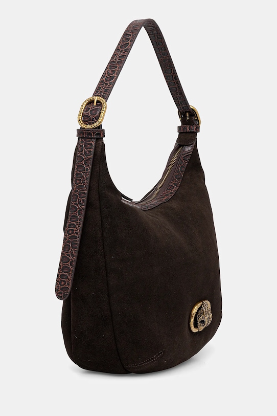 Semišová kabelka Kurt Geiger London CHELSEA 4978931219 hnědá AW25