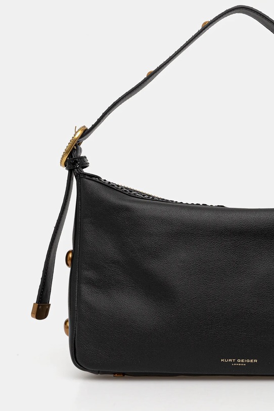 Akcesoria Kurt Geiger London torebka skórzana CHELSEA 4979005109 czarny