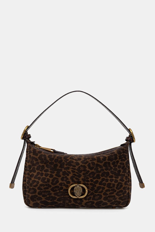 Kožna torba Kurt Geiger London CHELSEA zrnata koža smeđa 4979135289