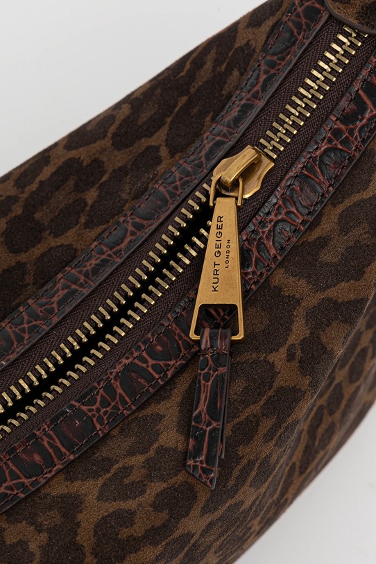 Kožna torba Kurt Geiger London CHELSEA 4979135289 smeđa