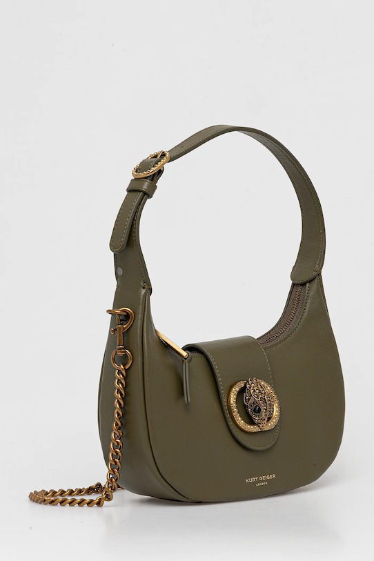 Kabelka Kurt Geiger London CHELSEA 3601176109 zelená AW25