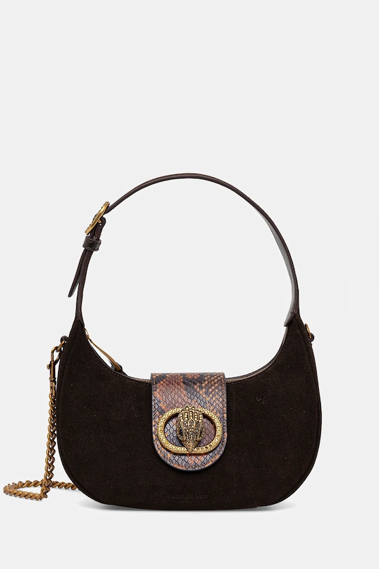 Kurt Geiger London velúr táska CHELSEA nappa bőr barna 3601139219