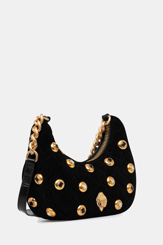 Kožená kabelka Kurt Geiger London KENSINGTON 5014200289 černá AW25