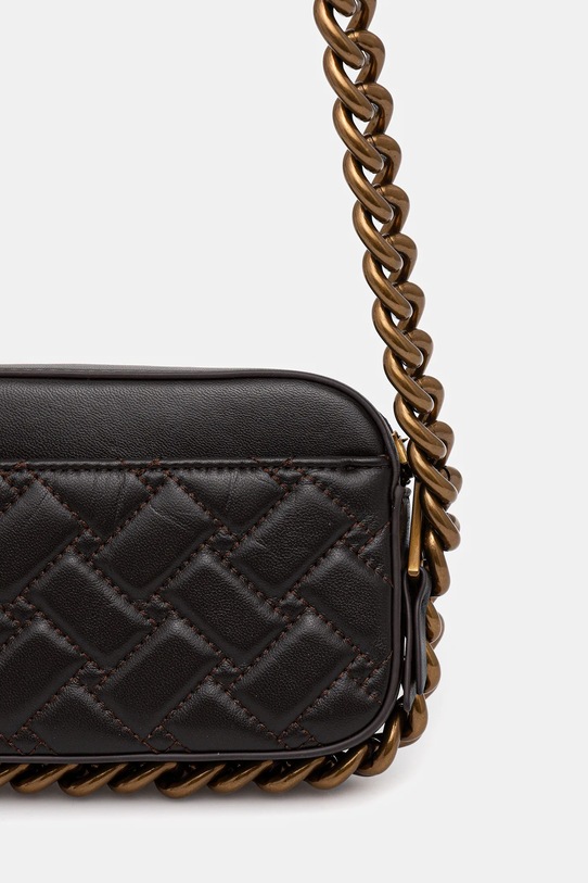 Akcesoria Kurt Geiger London torebka skórzana KENSINGTON 9321135289 brązowy