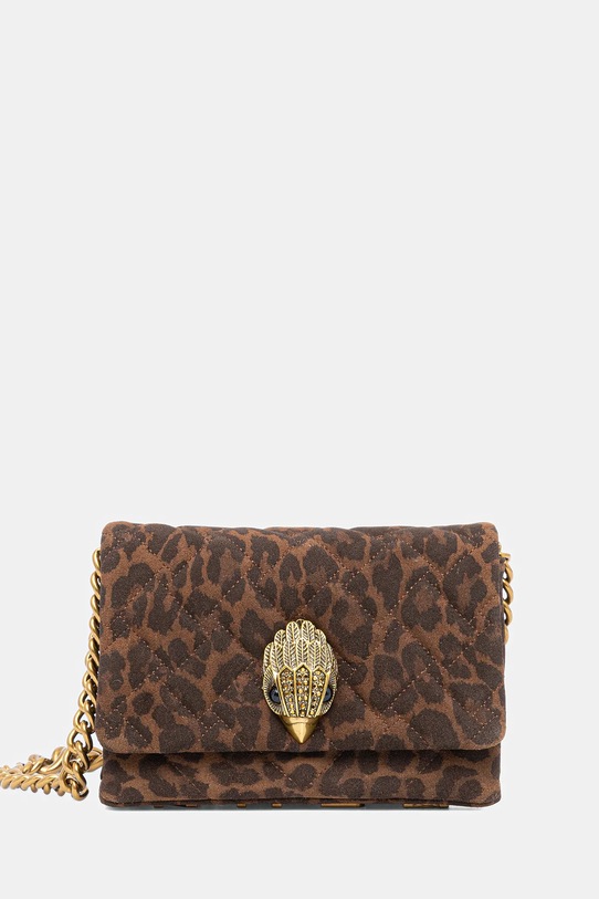 Semišová kabelka Kurt Geiger London MINI KENSINGTON semišová kůže hnědá 9594535289