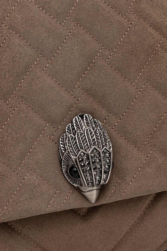 Kurt Geiger London geantă de mână din piele întoarsă KENSINGTON maro 9959847209