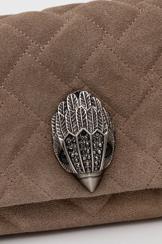 Semišová kabelka Kurt Geiger London MINI KENSINGTON hnědá 9594547209
