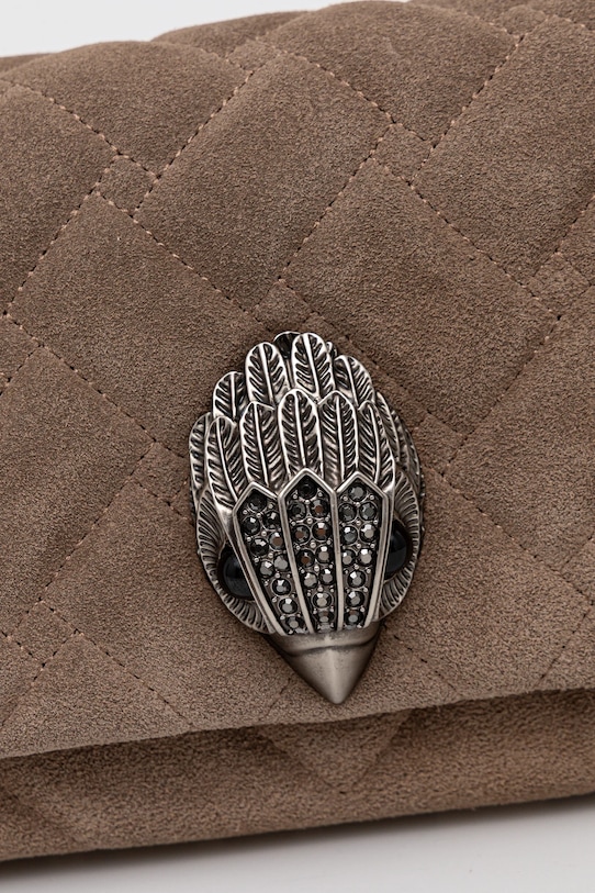 Kurt Geiger London geantă de mână din piele întoarsă MINI KENSINGTON maro 9594547209