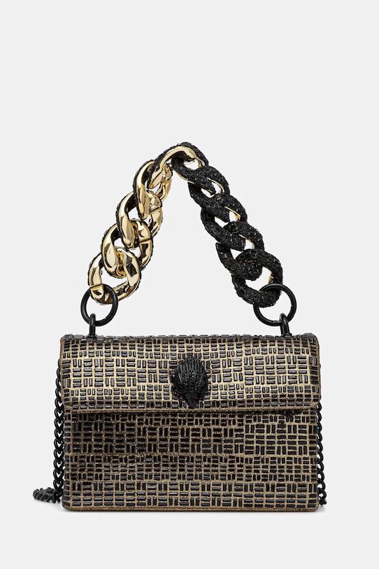 Kurt Geiger London torebka MINI KENSINGTON tekstylny czarny 5020005609