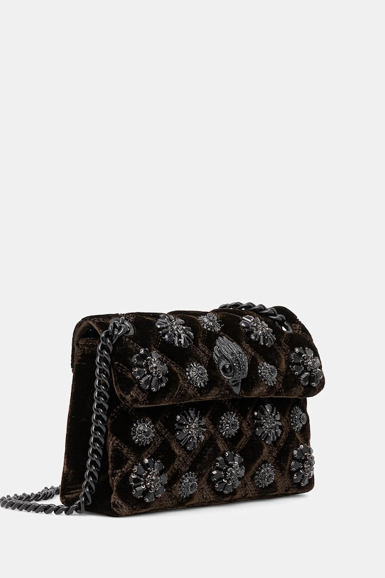 Kurt Geiger London torebka VELVET MINI KENSINGTON 5018331789 brązowy AW25