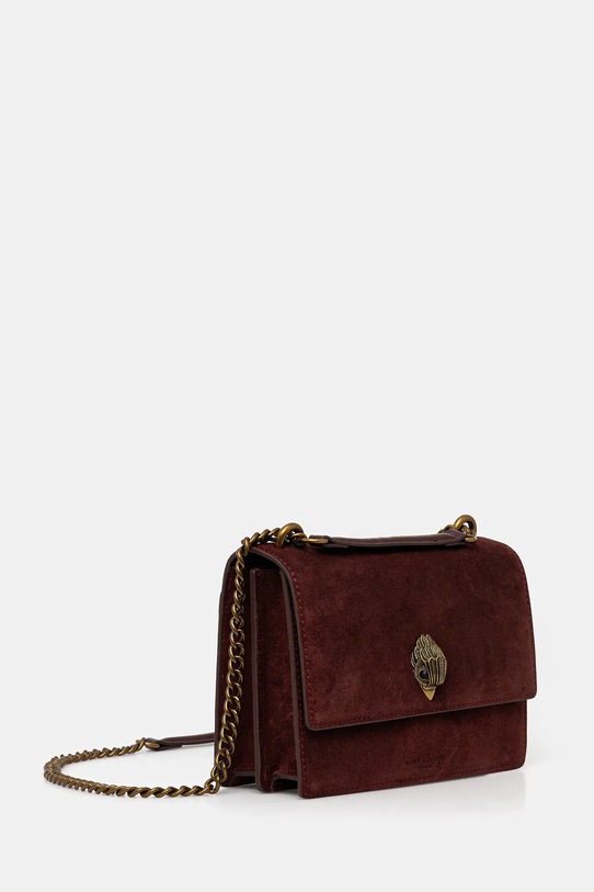Kurt Geiger London torebka zamszowa SHOREDITCH 9540454209 bordowy AW25