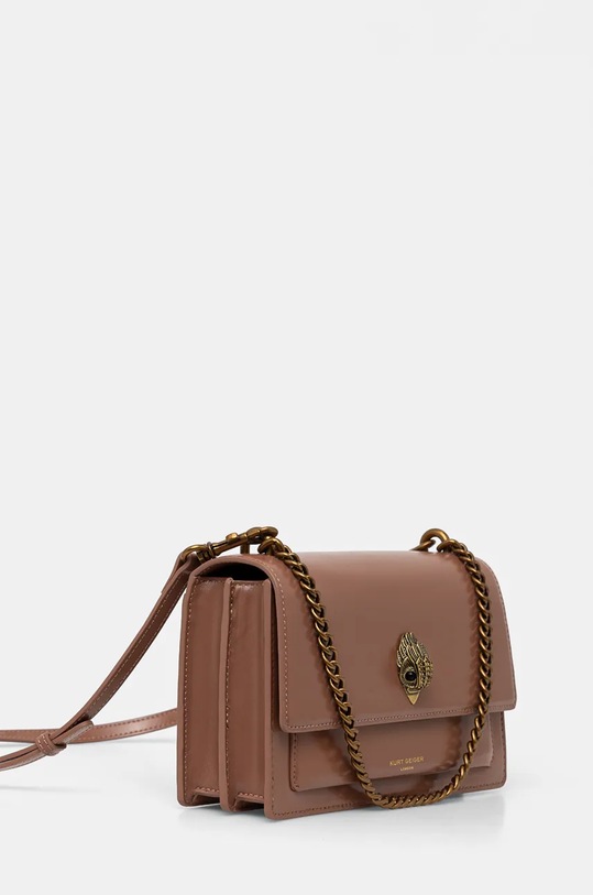 Kožená kabelka Kurt Geiger London SHOREDITCH 4998424319 hnedá AW25