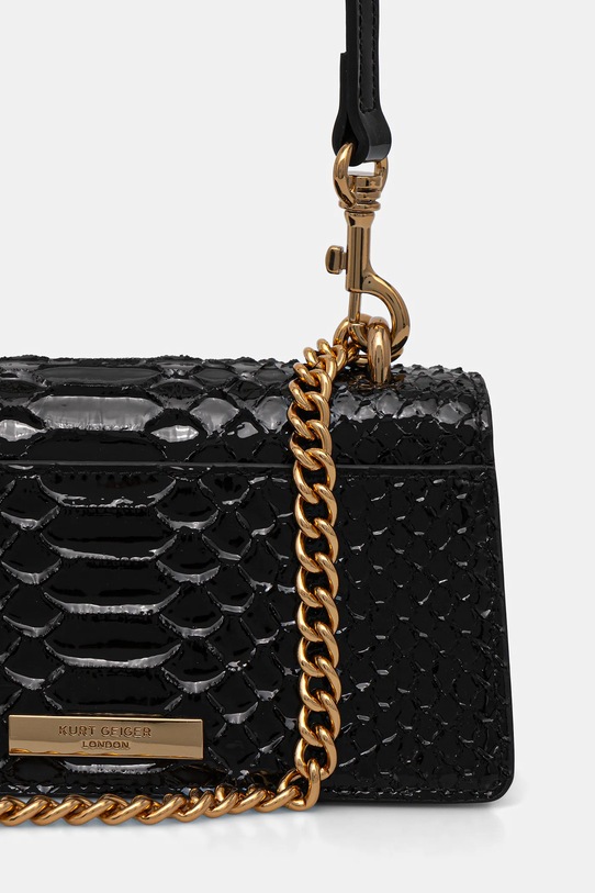 Akcesoria Kurt Geiger London torebka skórzana SHOREDITCH 4998200719 czarny