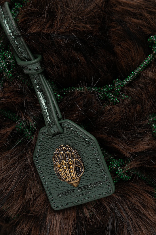 Kurt Geiger London geantă MACRAME CRYSTAL maro 2038279999