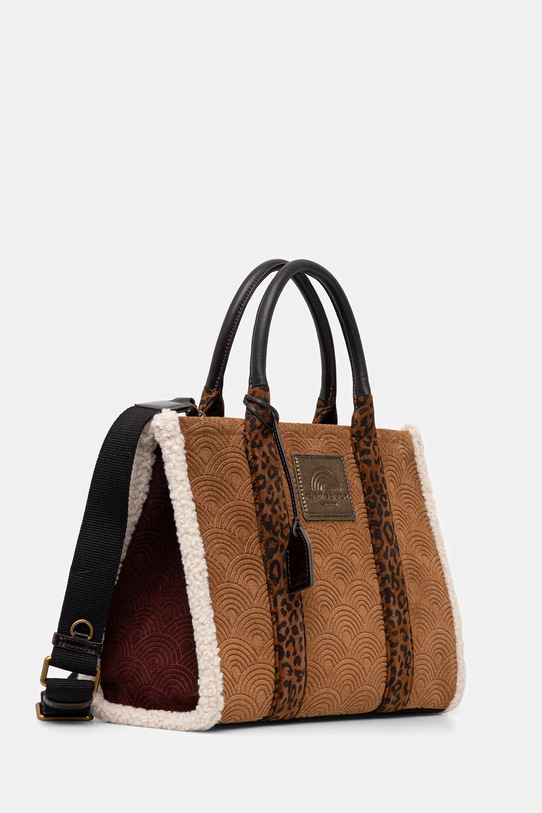 Kurt Geiger London torebka zamszowa SOUTHBANK 5033548219 brązowy AW25